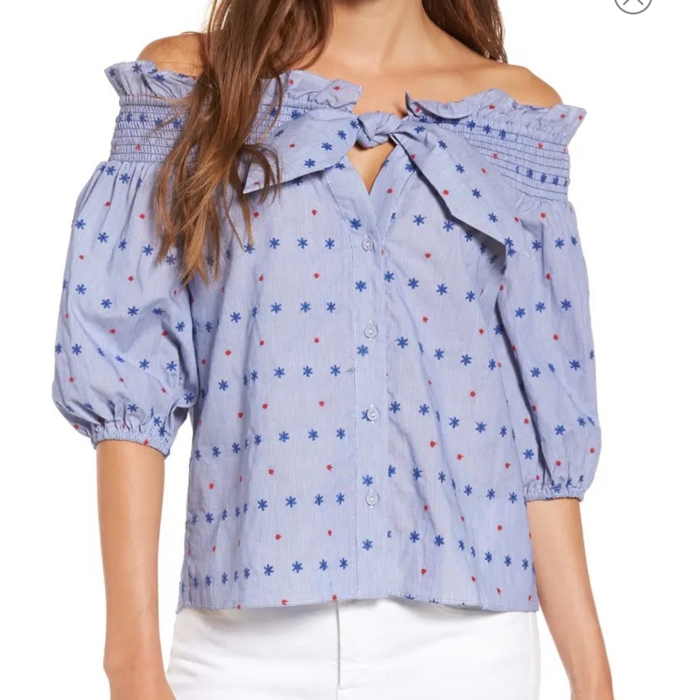 Parker Spade Off the Shoulder Blouse - S - NWT